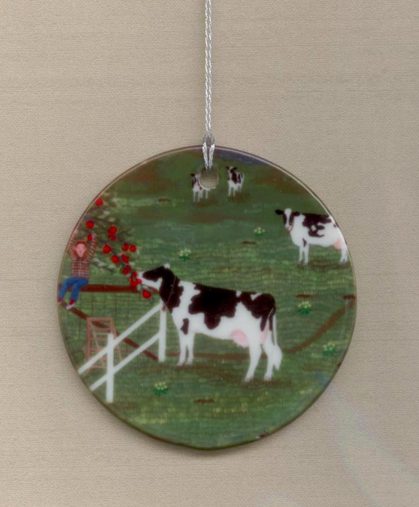 Holstein Helper ornament